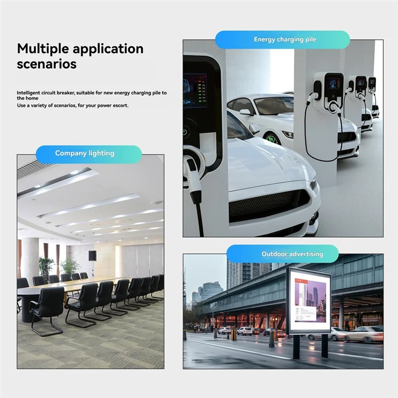 

APPLIA-Tuya Wi-Fi умный автоматический выключатель 40A монитор электричества V0 огнестойкий огнестойкий контроль через приложение совместимо Withalexa