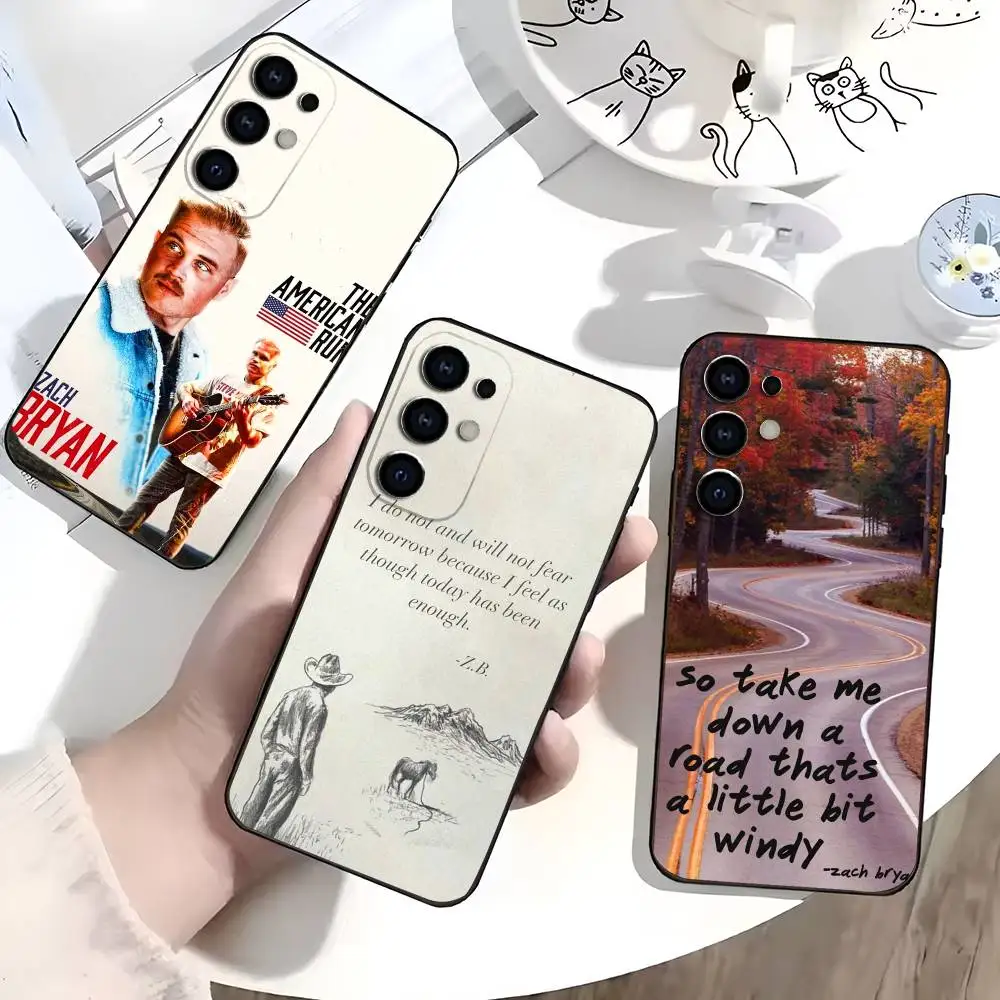 

Singer Z-Zach Bryan Phone Case For Samsung S25,S24,S21,S22,S23,S30,Ultra,S20,Plus,Fe,Lite,Soft Black Cover