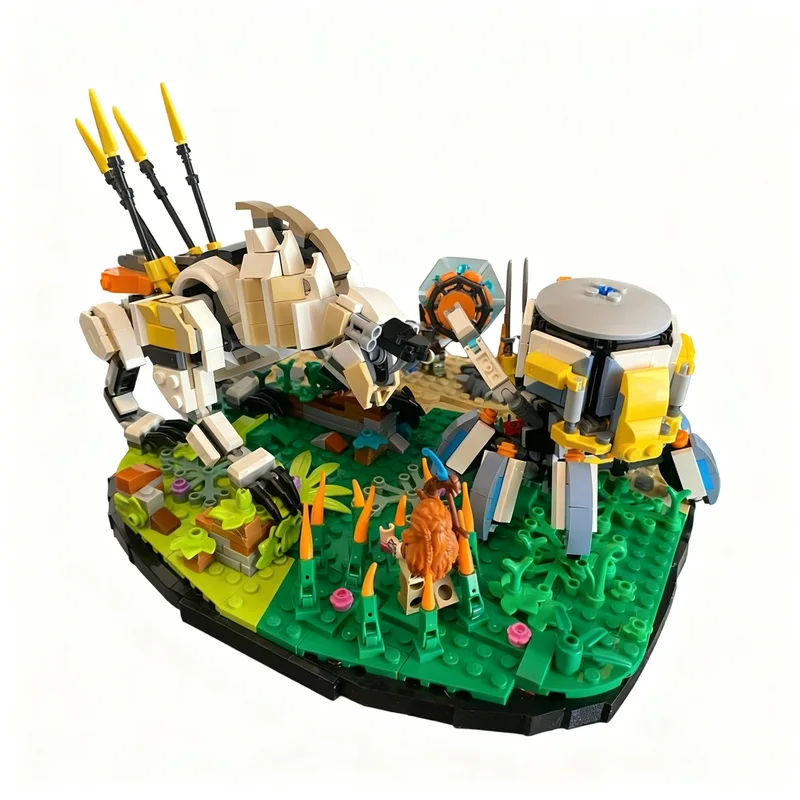 456PCS MOC Fantasy Game Diorama Model Decorative Collector Intricate Detailed Construction Brick Exhibit Collectible Toy Gift