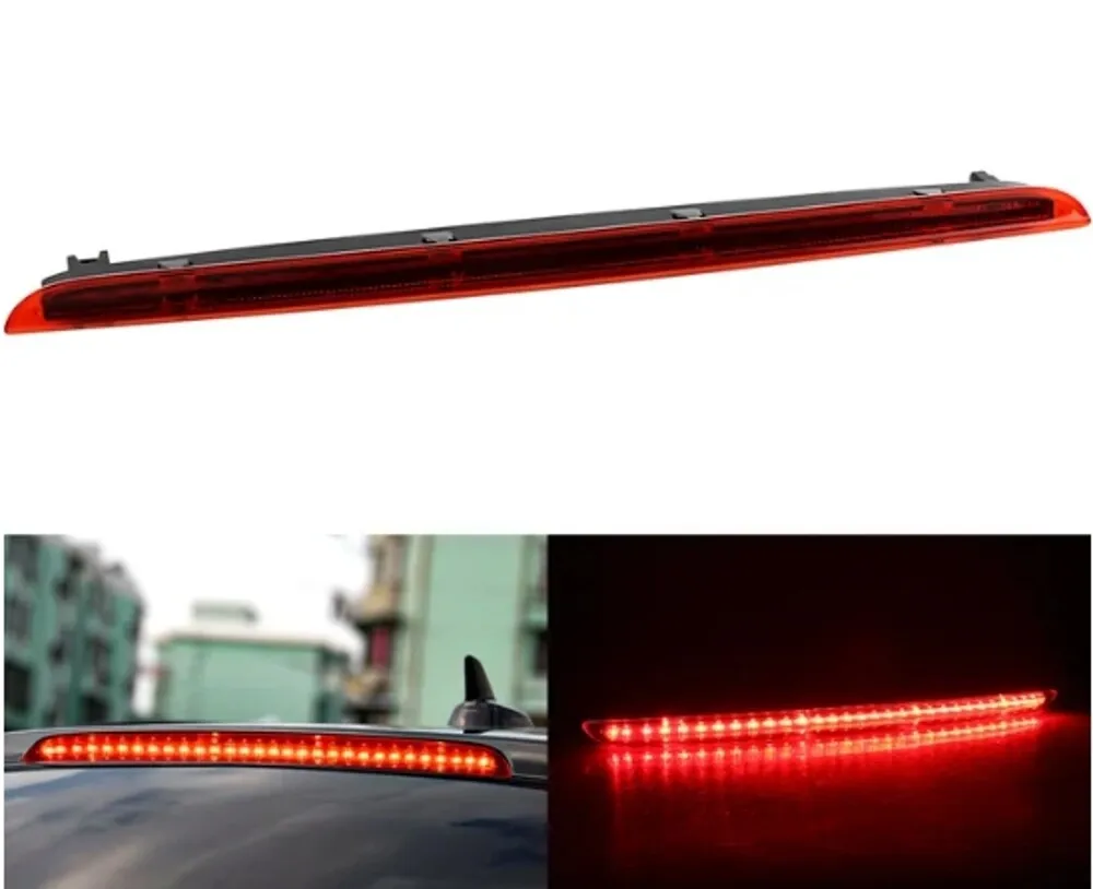 Red Lens LED 3rd Third Brake Light High Mount Stop Lamp Direct Replacement Fits Audi A6 Avant S6 C6 2005-2011 Wagon