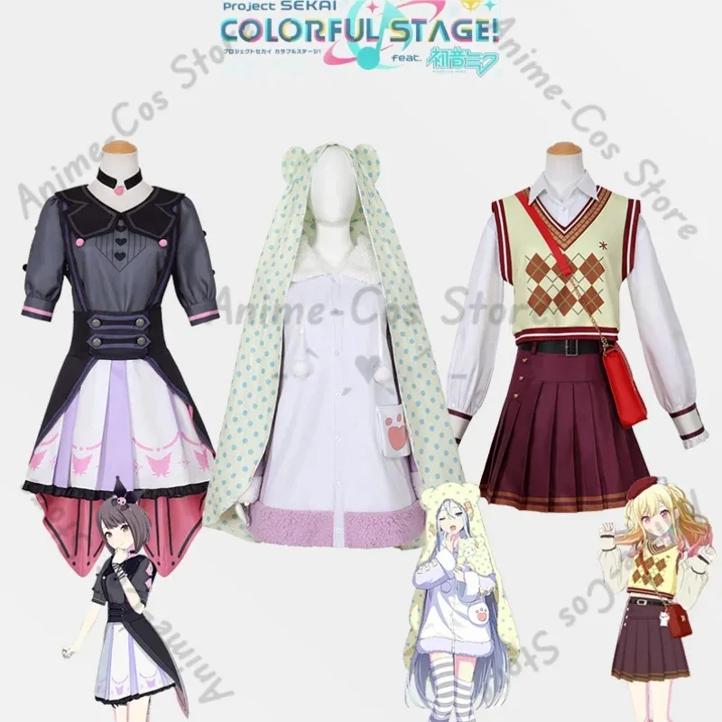 

ABC123Аниме-игровой проект Sekai Colorful Stage Tenma Saki Yoisaki Kanade Shinonome Eina Косплей Костюм Мода для девочек con3;f'6,c;