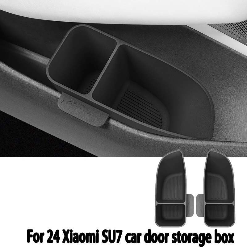 Suitable for the 2024 Xiaomi SU7 car door storage box, onboard storage box, trash bin, and automotive interior accessories