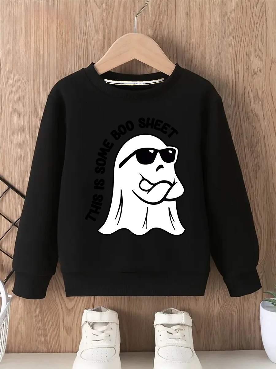 سويت شيرت برقبة دائرية وأكمام طويلة مطبوع كاجوال دافئ أنيق بنمط شخصي ثقيل الوزن (وزن القماش 220–320 جم/م2)