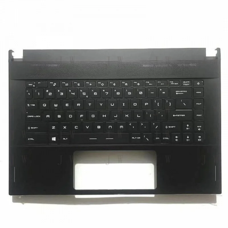 

DDZ New For MSI GS66 Stealth MS-16V1 Palmrest Upper Cover Case US Backlit keyboard