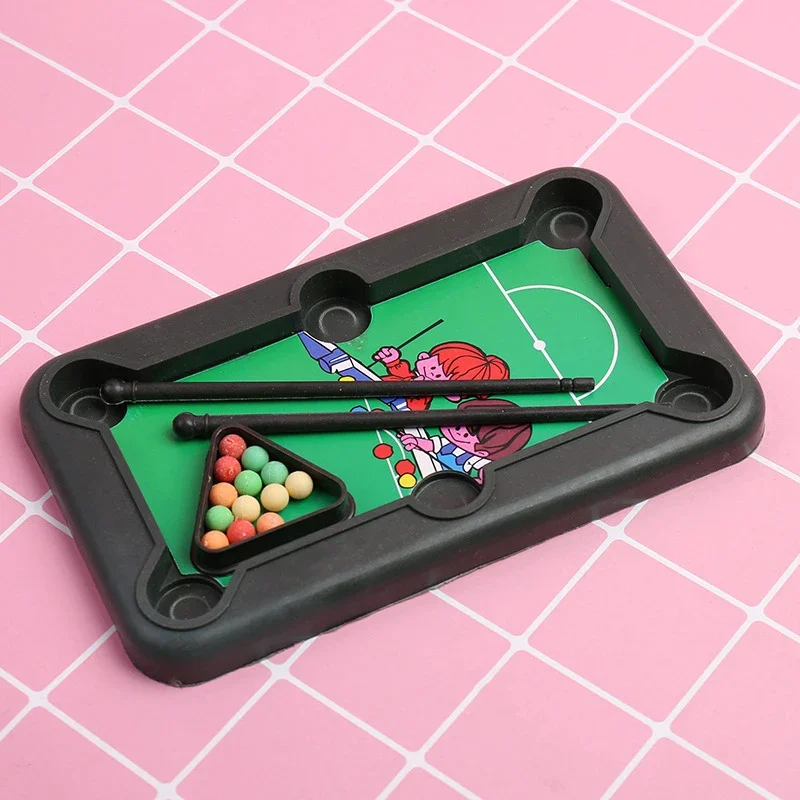 Dollhouse Elf Doll Accessories Mini Tabletop Pool Set Parent-Child Interactive Desktop Billiards