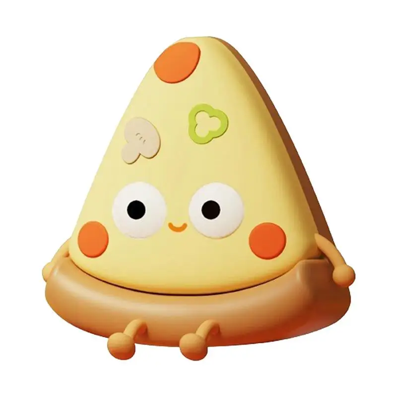 Pizza Night Light | Silicone LED Pizza USB Light | Night Lamp with Auto-Off Timer Dimmable Light Bedside Table Lamp Desk Decor