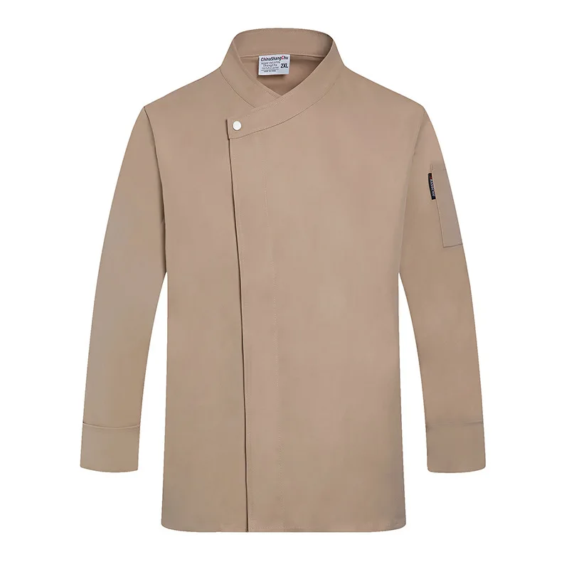 Ropa de trabajo para Chef, manga larga, Otoño Invierno, restaurante, cocina, cocina occidental, Catering, cantimplora, hornear pasteles, pan, ropa