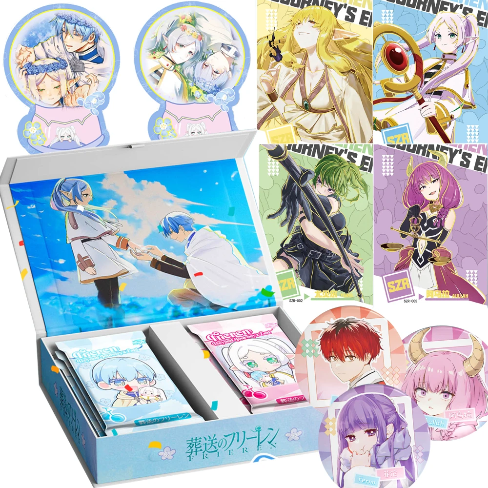 

Frieren: Beyond Journey's End Collection Cards for Kids Anime Protagonist Frieren Lively Vivid Charm Girl Cards Birthday Gifts