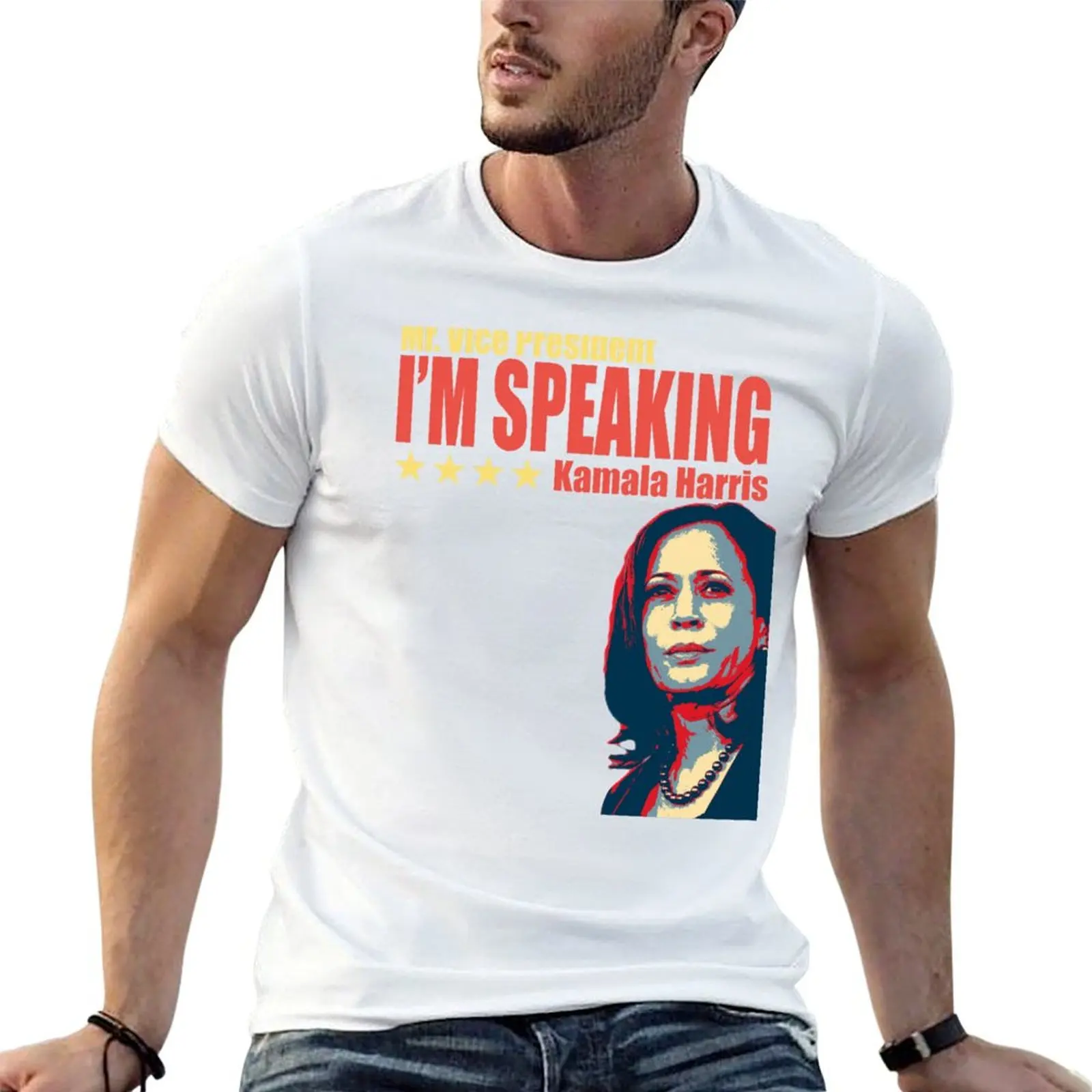 Kamala Harris - I'm Speaking - VP Debate Kamala Harris T-Shirt Big and Tall Solid Color T-Shirt