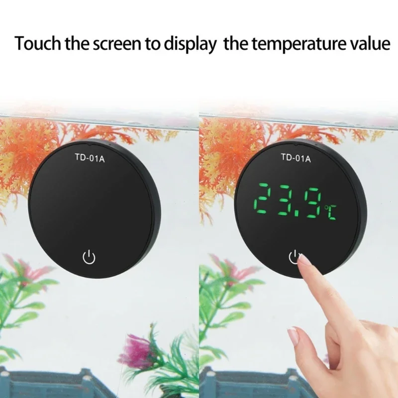 LED Digital Aquarium Thermometer Fishtank Water Terrarium Temperature -9.9 to 50℃