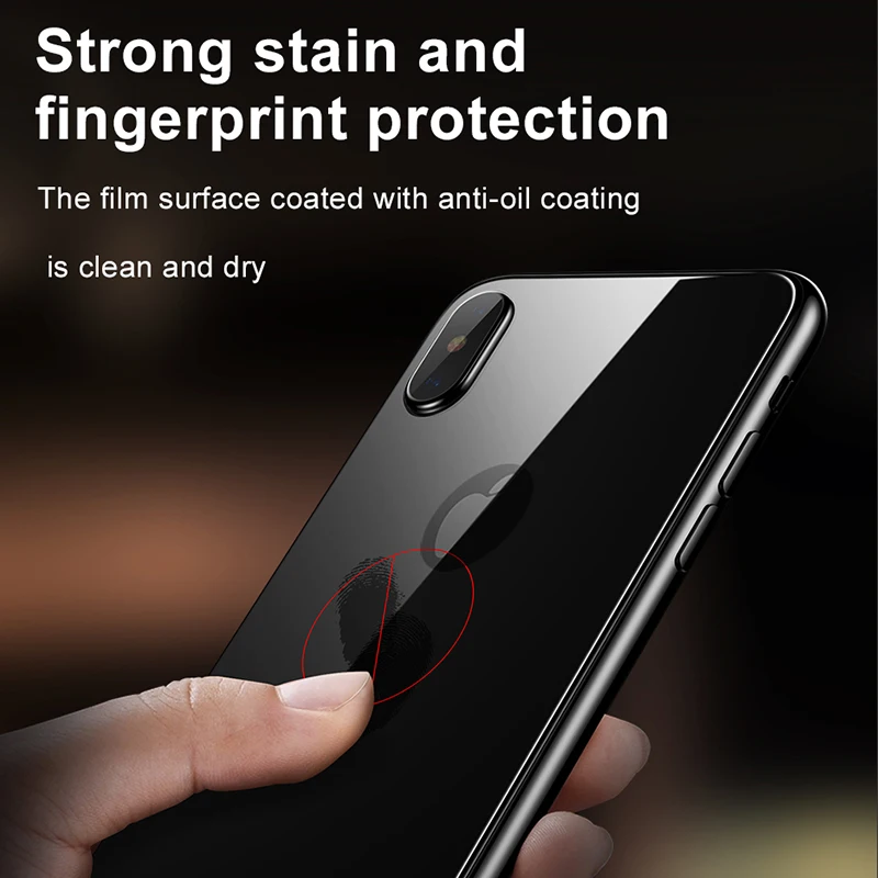 9H 2.5D Rear Back Full Tempered Glass For iPhone X XS Max XR 11 12 mini 13 14 15 Pro MAX Plus Screen Protector Protective Film