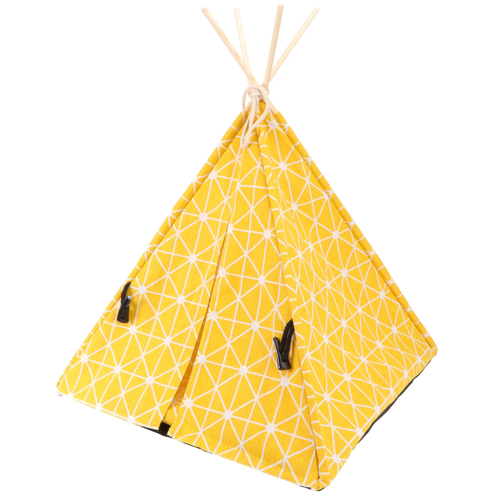Tenda dobrável para animais de estimação, cama triangular para gatos, abrigo quente, local de descanso confortável, alta solidez, impressão ativa, tenda triangular para animais de estimação