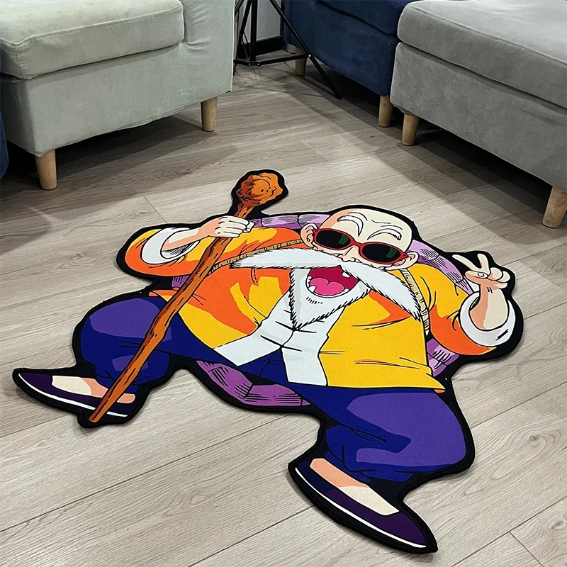 Dragon Ball Master Roshi LIrregular Area Manga Anime Rugs Bedroom Home Deco Door Floor Anti-slip Bedside Kids Birthday Gift