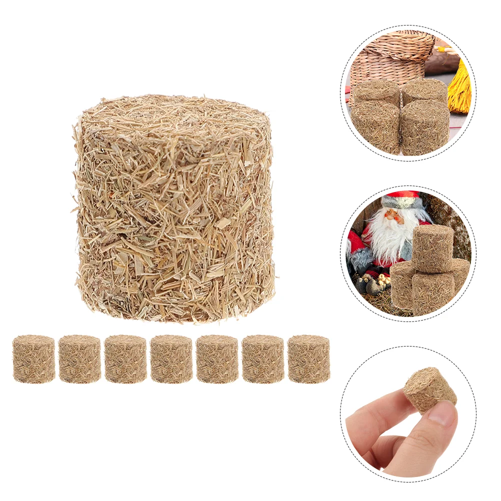 

16 Pcs Mini Artificial Props for Dollhouse Yard Simulated Haystack Decor Photo Prop Miniature Mini Compact