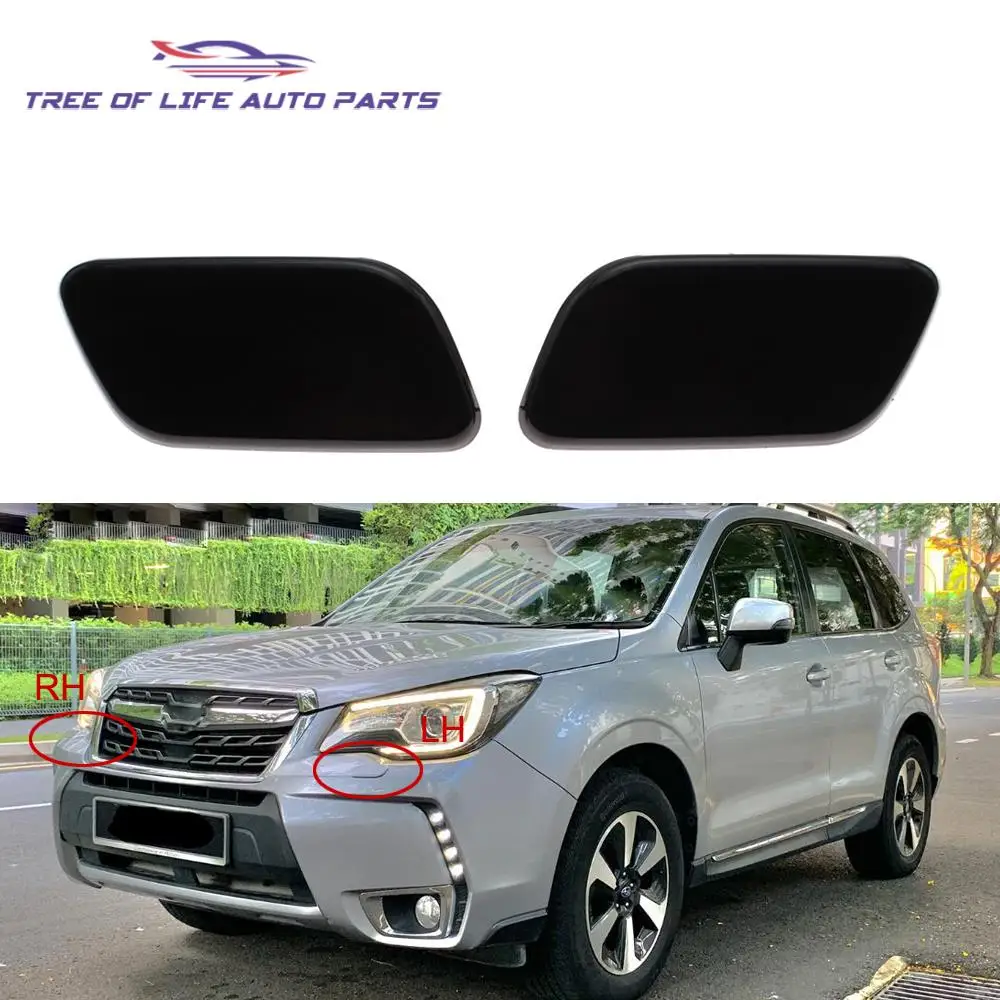 Front Headlight Washer Cover Headlamp Spray Nozzle Jet Cap For Subaru Forester SJ 2016 2017 2018 Sport Model High Configuration