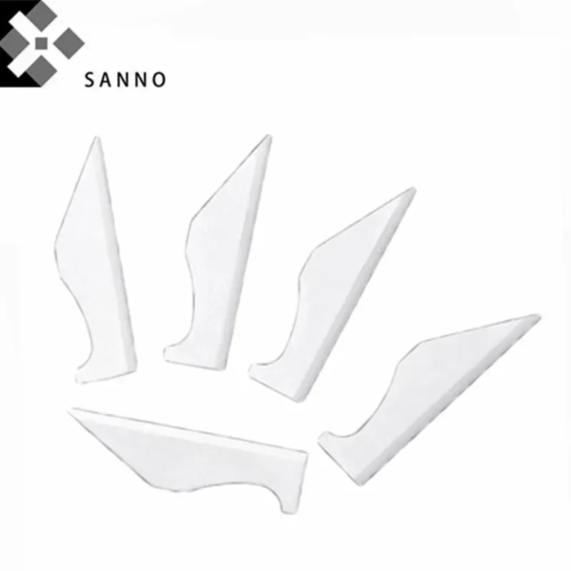 10 قطعة آلة قطع شفرة النسيج السيراميك القاطع 38.7x9.5x0.5 مللي متر ارتفاع درجة الحرارة مقاومة الشريط الكروشيه آلة قطع السيراميك