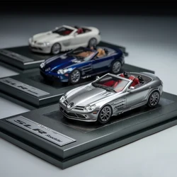 Original 1:64 Scale Benz SLR Convertible Simulation Resin Car Model Static Display Collectible Gift Ornament Souvenir Decration