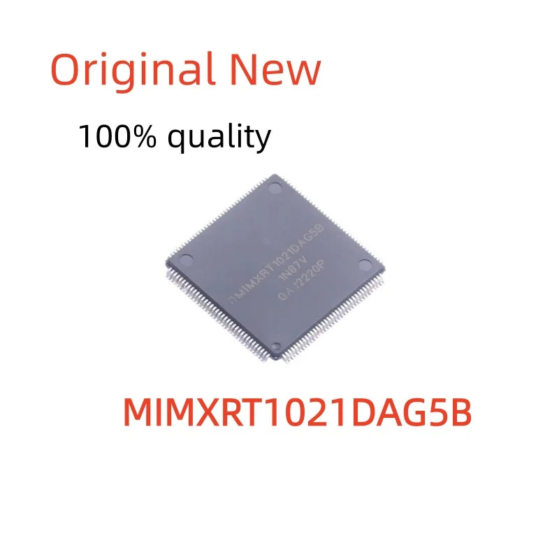 100%new MIMXRT1021DAG5B MCU 32Bit ARM Cortex-M7 Core 500MHz 512KB Flash 128KB RAM Microcontroller