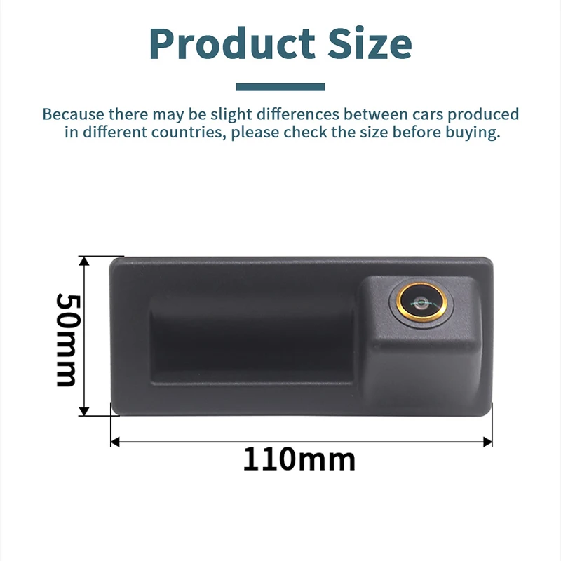 AHD 1080P 170° Vehicle Rear View Reverse Camera For Audi A3 A4 VW Touran Tiguan Caddy T5 T6 Polo  Skoda Speed Octavia