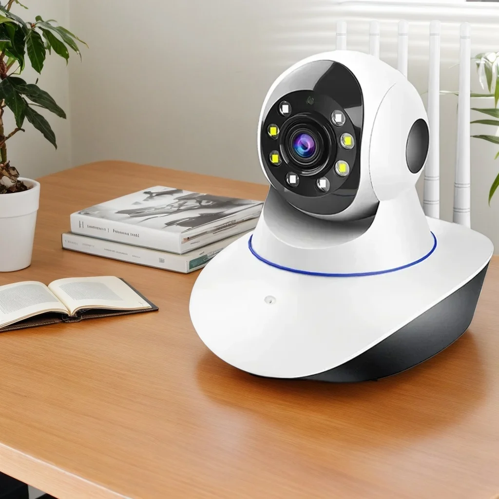 Cámara WiFi de 5 antenas - Full Color HD 360 °   Monitor de bebé con cámara web de vigilancia de seguridad para el hogar (PIX-LINK GT5)