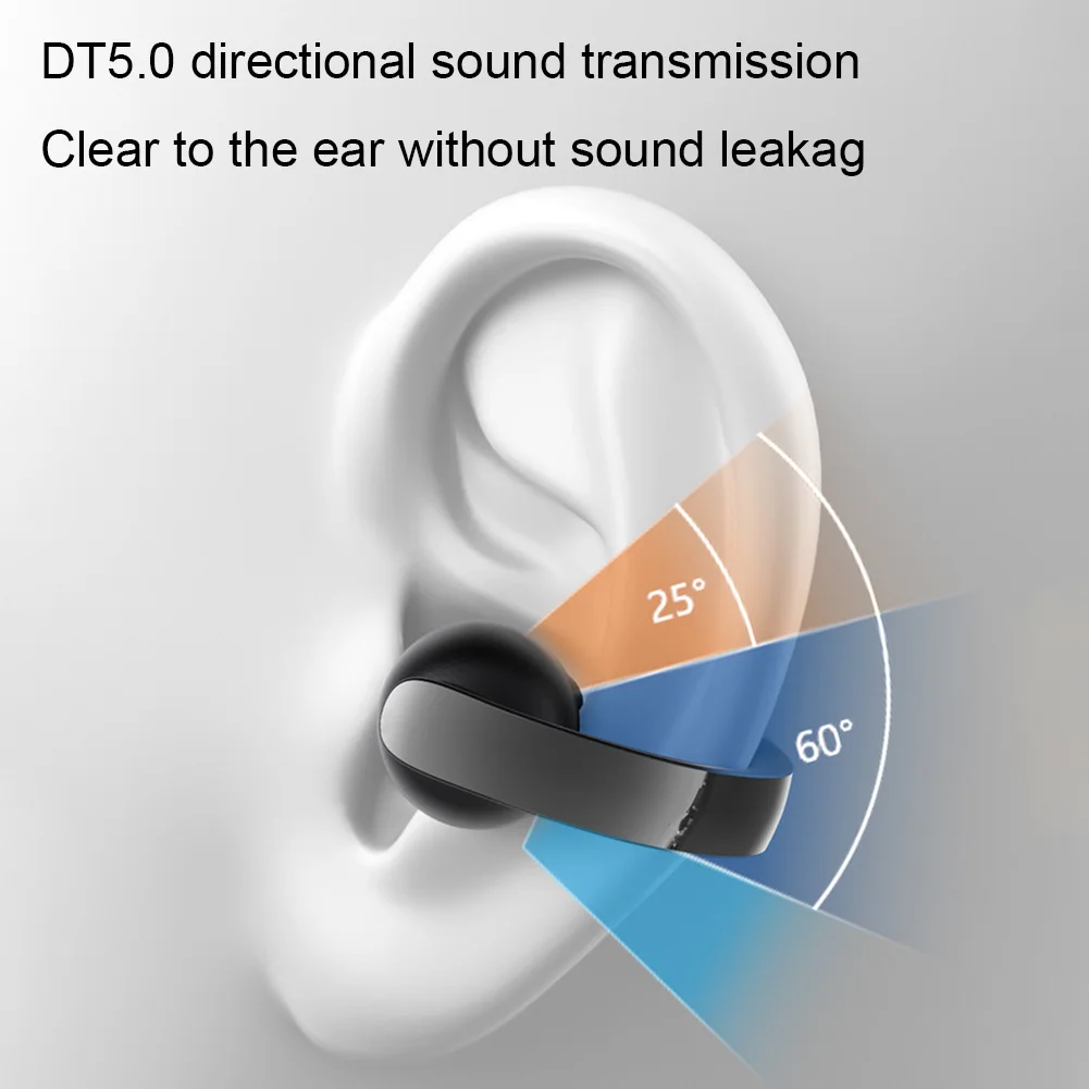 Wireless Ear Clip On Earphone Bluetooth-Compatible 5.4 Headset Noise Canceling Sports Earphones HiFi Stereo Headset for Running - Image 2