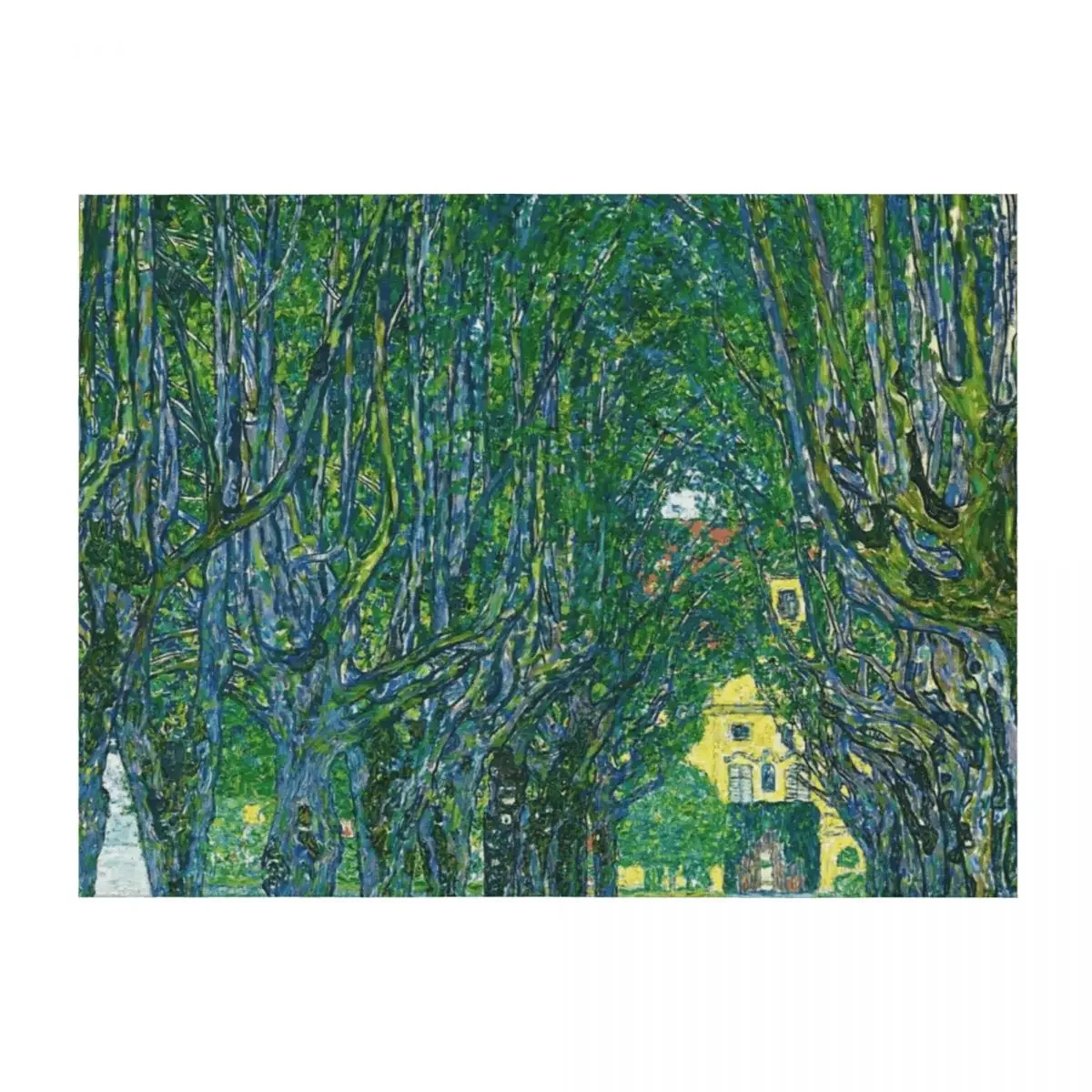 

Avenue in the Park of Schloss Kammer, by Gustav Klimt Throw Blanket Stuffeds Plush warm for winter funny gift Blankets