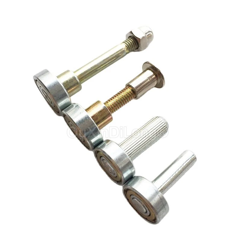 HOT 4PCS Metal Dining Table Bearing Pulleys Wood Table Guide Rail Bearings Lift Table Skip Bearing Rollers Table Repair Parts