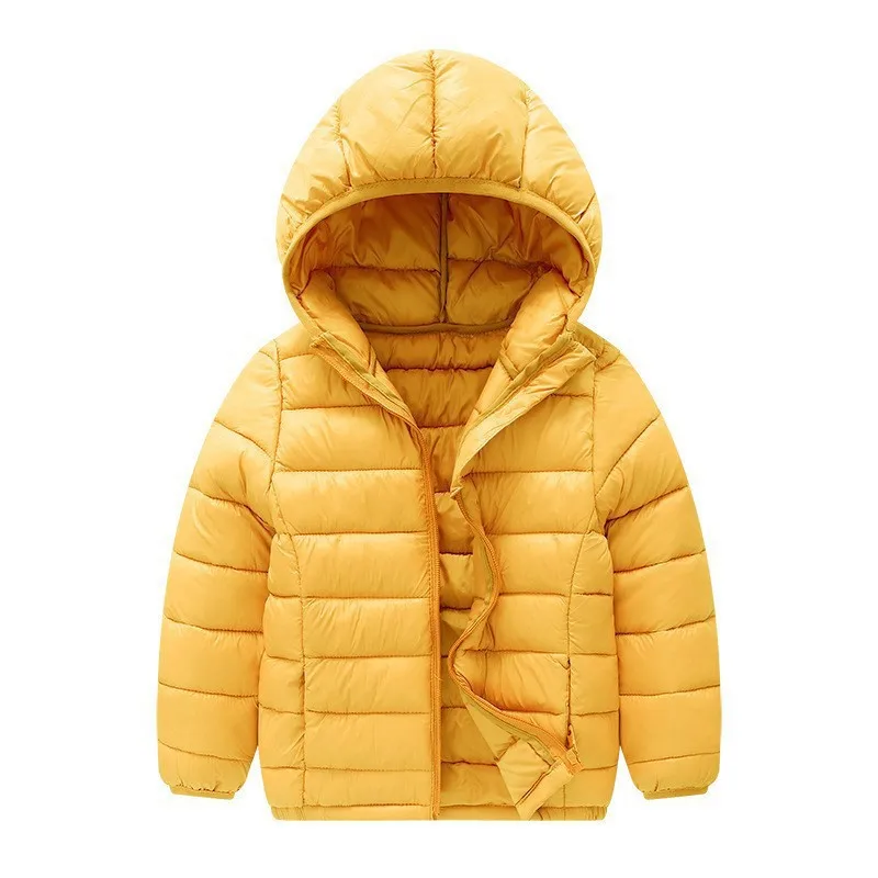 

New children's clothing, baby down cotton clothes, cotton jackets, lightweight hooded down jackets for boys and girls, and outer