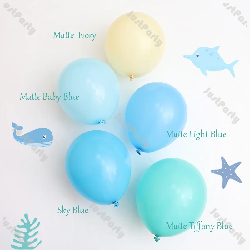 5/10/12/18inch Pastel Blue Balloons Boy 1st Birthday Baby Shower Balloon Backdrop Gender Reveal Anniversary Wedding Globos