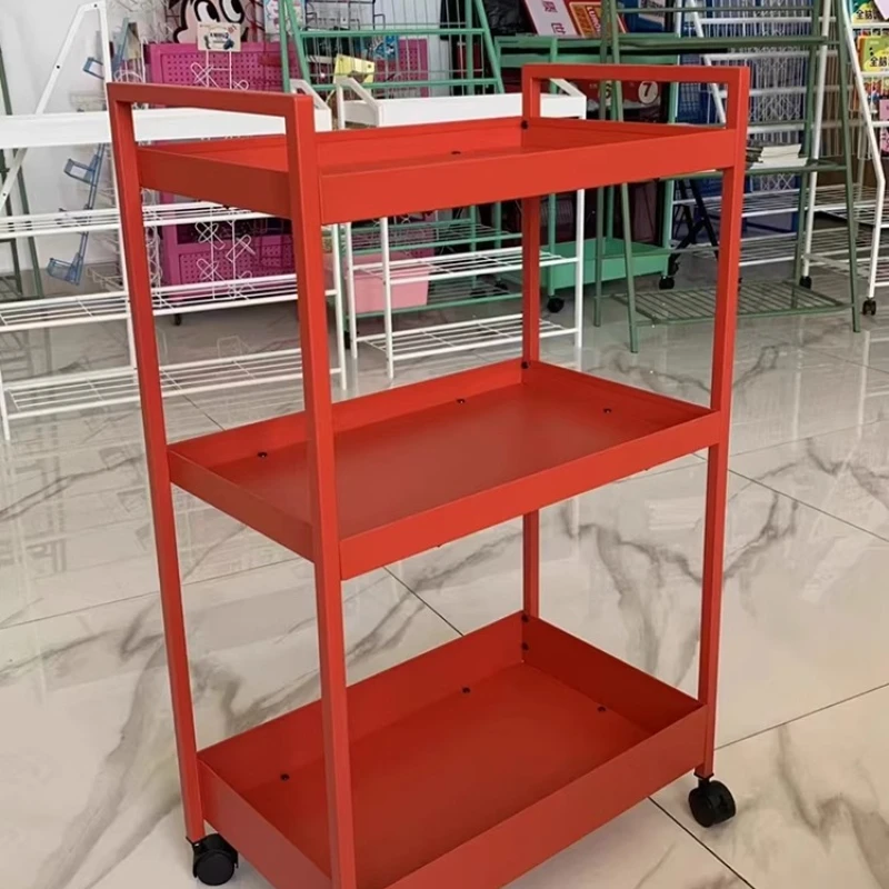 

Kitchen Trolley Shelf Bedroom Bookcase Living Room Beauty Shop Storage Racks Wheeled Storage Shelves Salon Furniture