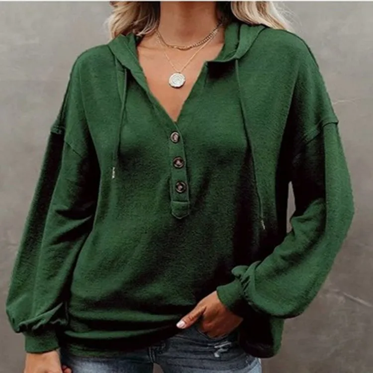 Women Buttoned Cardigan  Casual Loose Sweatshirt  Monochromatic  Fall New 9 Colors to Choose from  2024