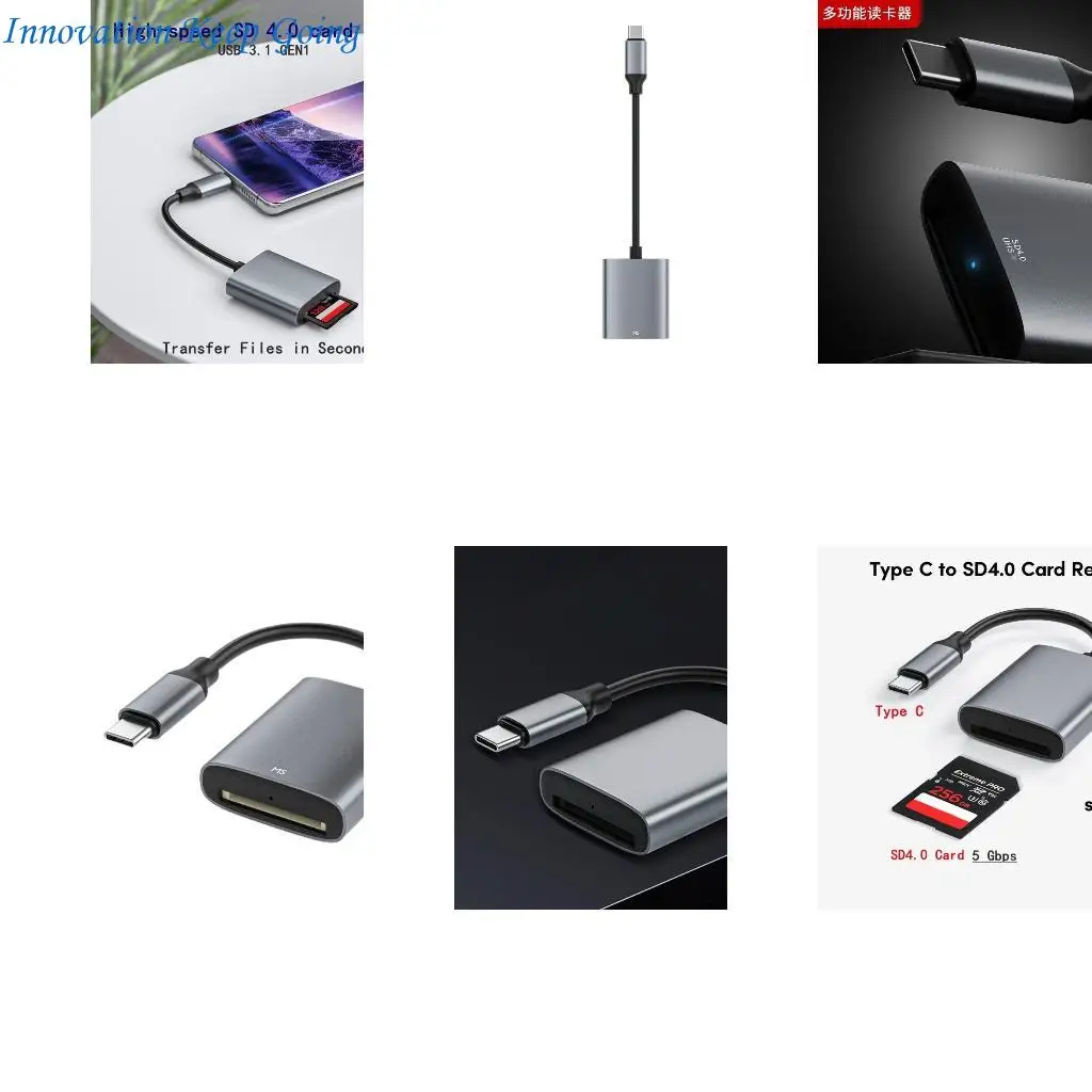 

E65C Aluminum Alloy Type C MS Card Reader Card Adapter for Phones, Tablets, Computers
