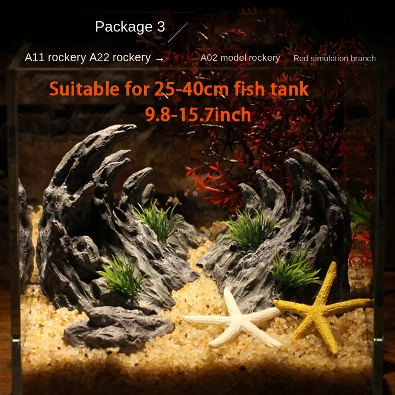 Fish Tank Simulation Stone Canyon Landscaping Stones For Aquarium Decorations Pond Aquatic Plants Ornaments