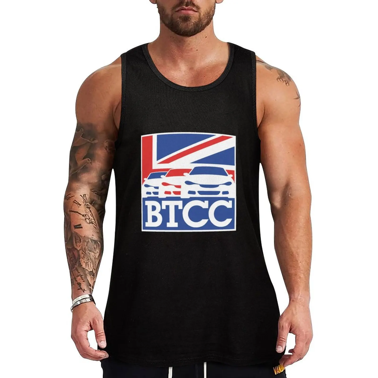 BTCC logo Perfect Gift Tank Top Lightweight Tank Top Breathable Quick Dry Sleeveless