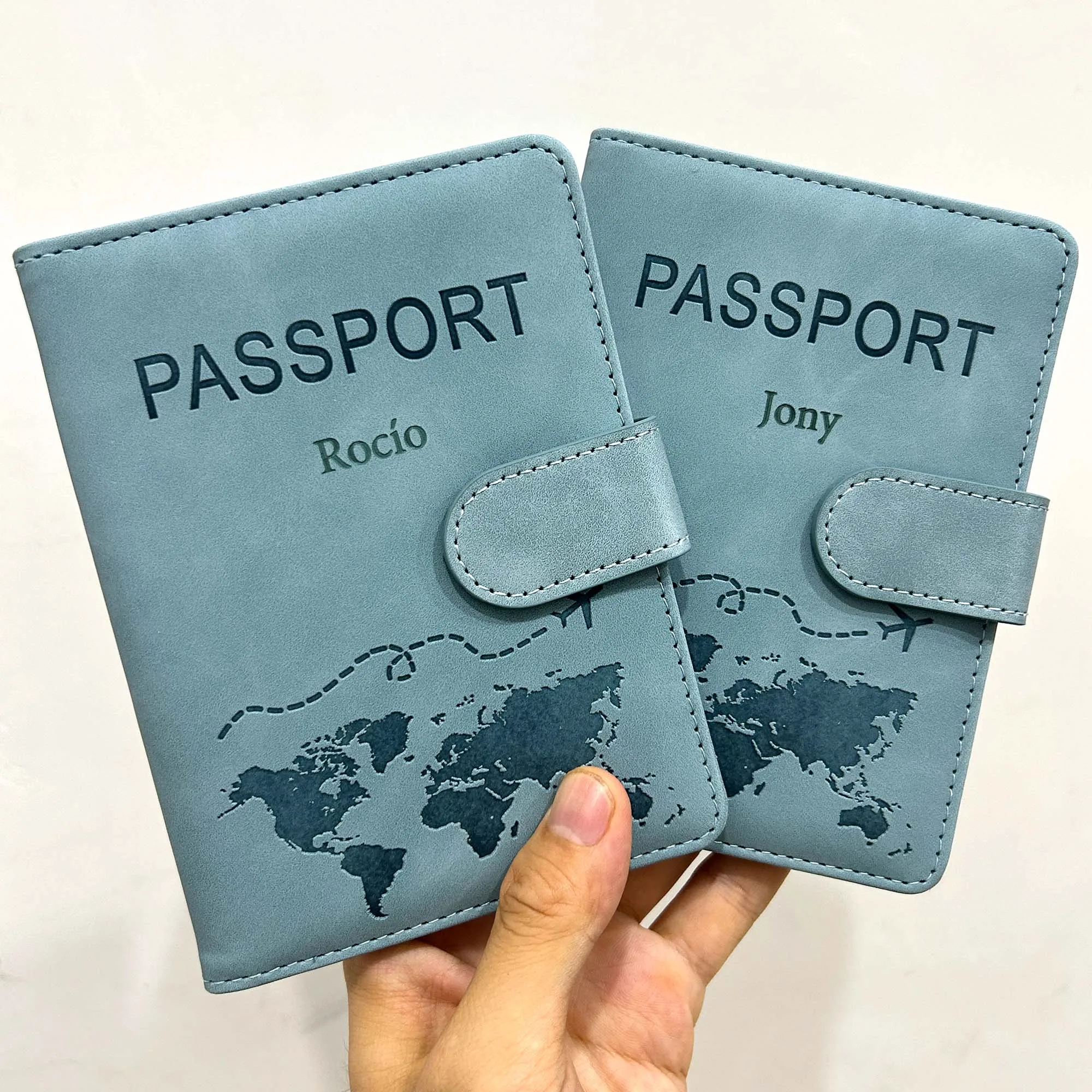 Travel Accessories Customizable Passport Cover First Name Travel Passport Cover Wallet Men and Women ID Card Holder