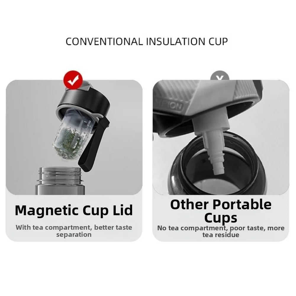 

Портативная бутылка для воды без BPA, материал Tritan, большая емкость, термостойкий стакан, герметичная магнитная присоска