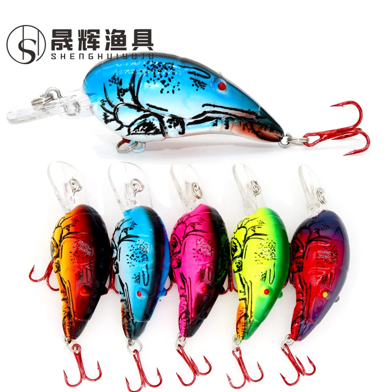 【Source Factory Wholesale】7.5cmShrimp Leg Lure Rock Little Fat Mino Plastic Hard Bait Fresh Water Sea Fishing