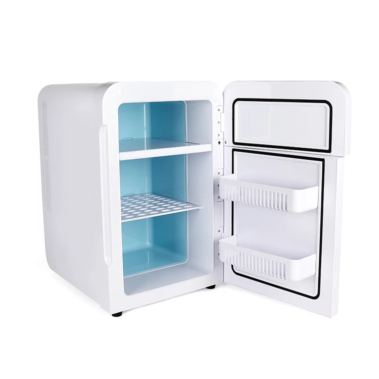Portable Cold Small Table Mini Fridge 100V 220V Home Compressor Compact Refrigerator for Outdoor Travel Office Bedroom Unit