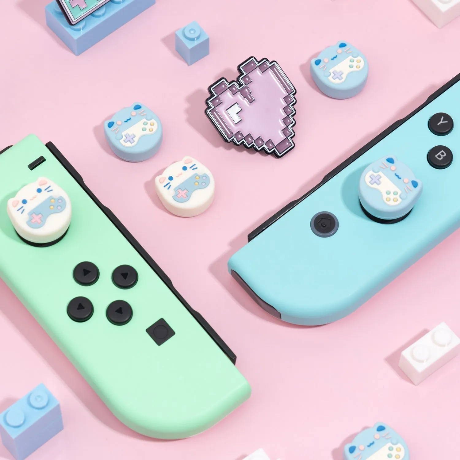 GeekShare Game Cat przełącznik Nintendo Joy-con uchwyt na kciuki czapki na przełącznik sterowanie pokrywa NS OLED Joystick pokrywa dla NS Lite