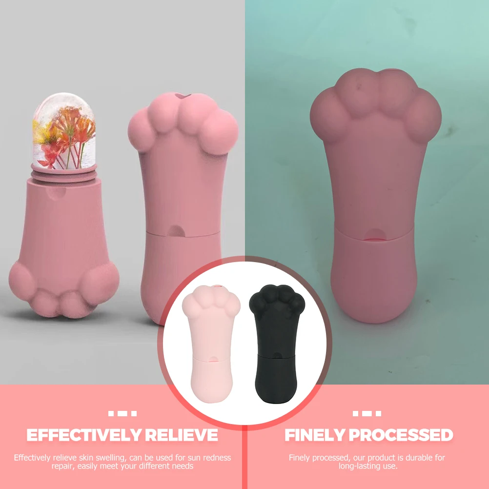 

2 Pcs Ice Massage Tool Face Massager Roller Skin Care Tools Silica Gel