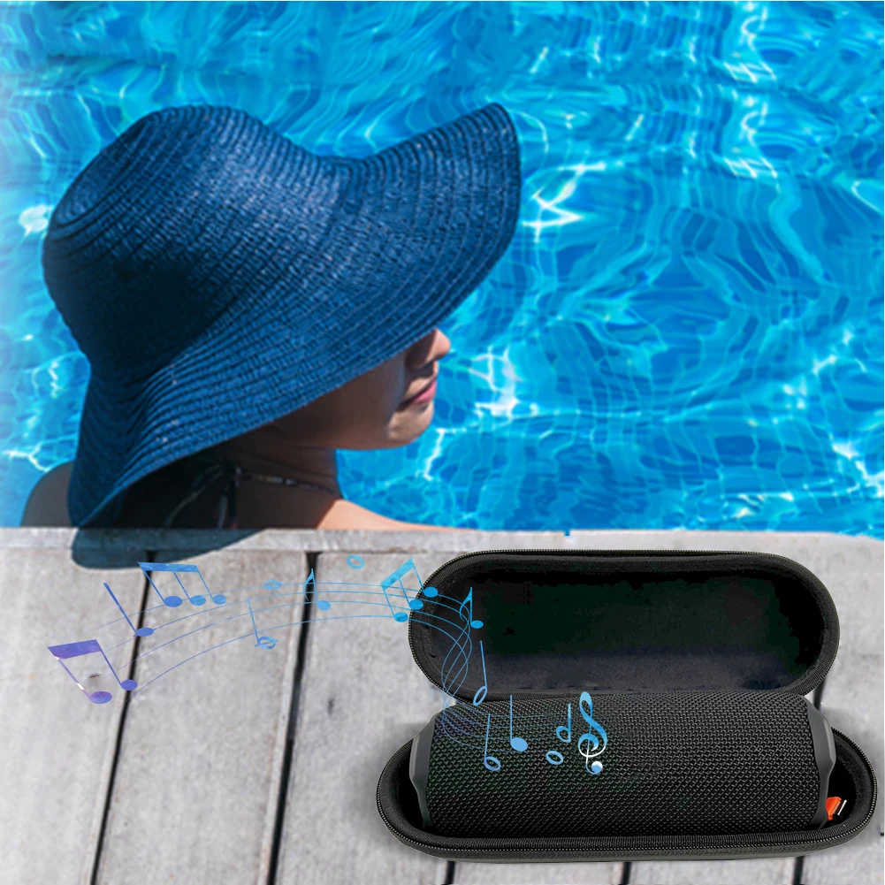 حقيبة حمل صلبة لمكبر الصوت JBL Flip 7 حقيبة تخزين محمولة مقاومة للماء حقيبة سفر صلبة ملحقات مكبر الصوت المضادة للخدش