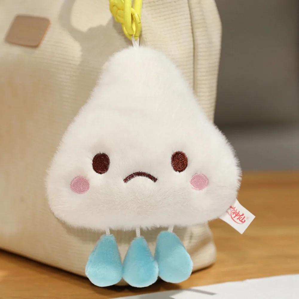 

Cute Weather Series Plush Toys Cartoon Mini Sun Lightning DIY Key Ring Key Accessories
