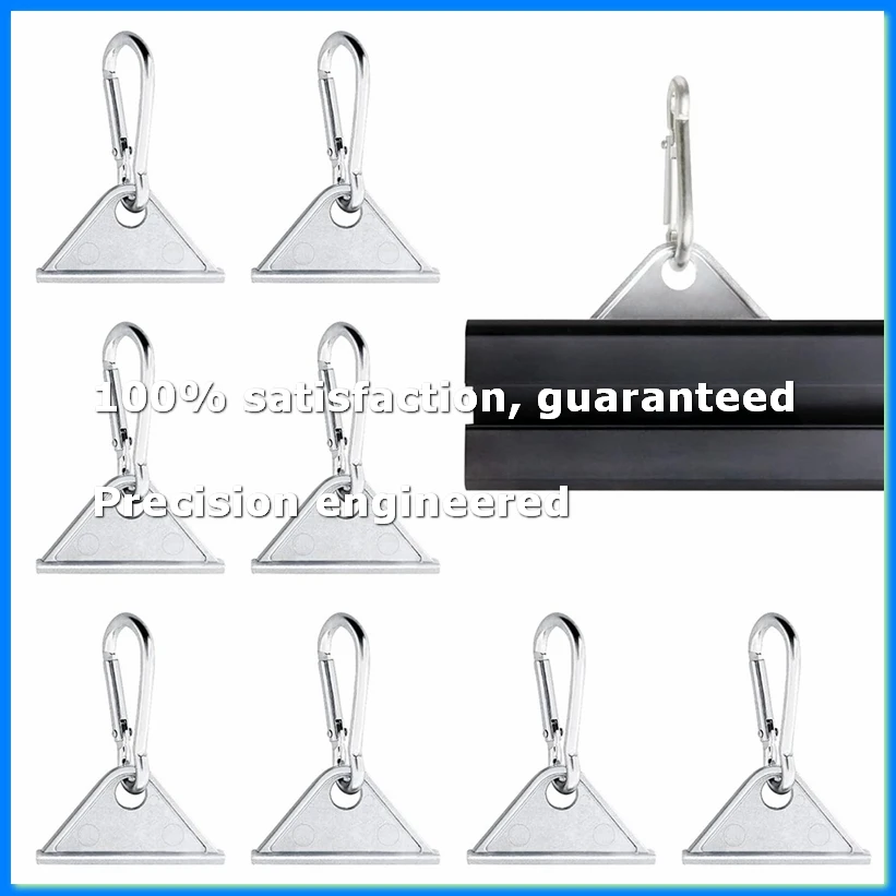 8 Pack 2020 Extrusion Sliding Hook for 20 Series -Slot V-Slot Aluminum Extrusion Hardware Silver-A79U