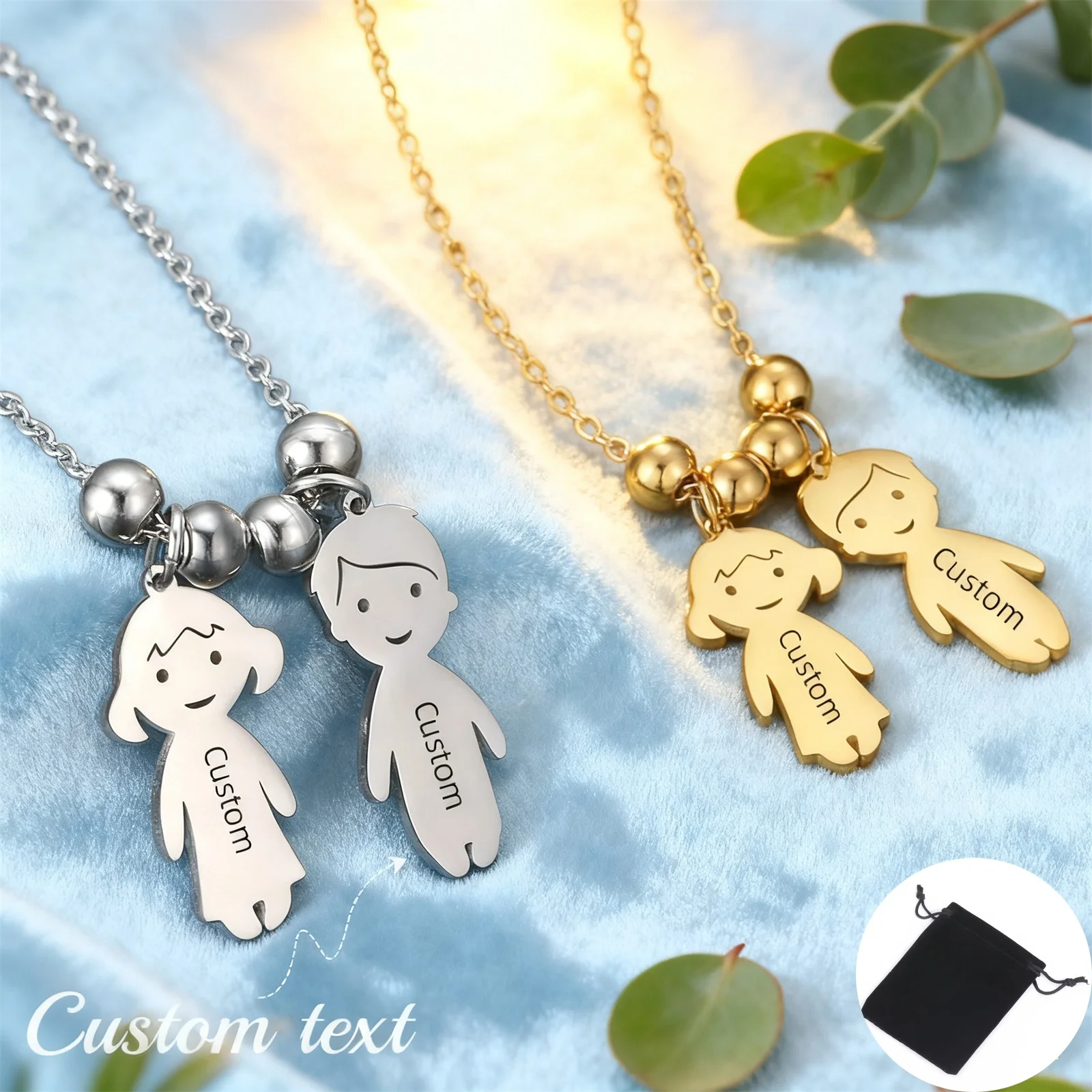 Collier de Couple personnalisé avec nom et Date, sculpture personnalisée, nom, Date, famille, mode Couple, petite personne, bijoux cadeau