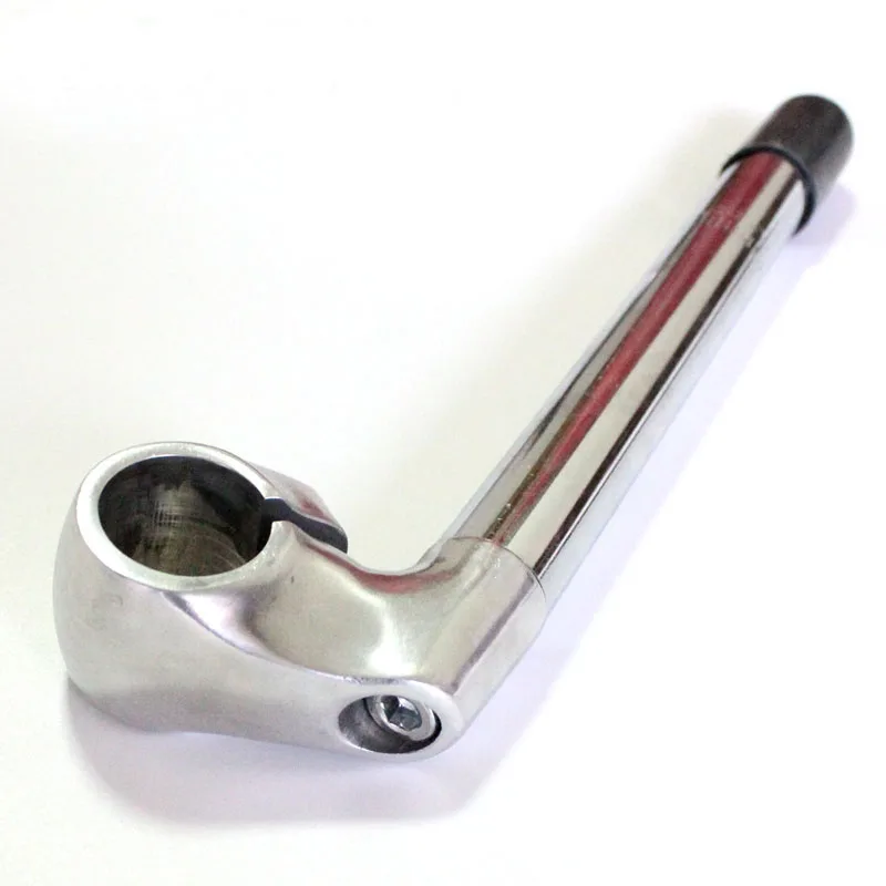 Bike Gooseneck Stem Half Aluminum Material Lady Bike Handle Stand 22.2mm 25.4mm 220mm Length Retro Bicycle Parts