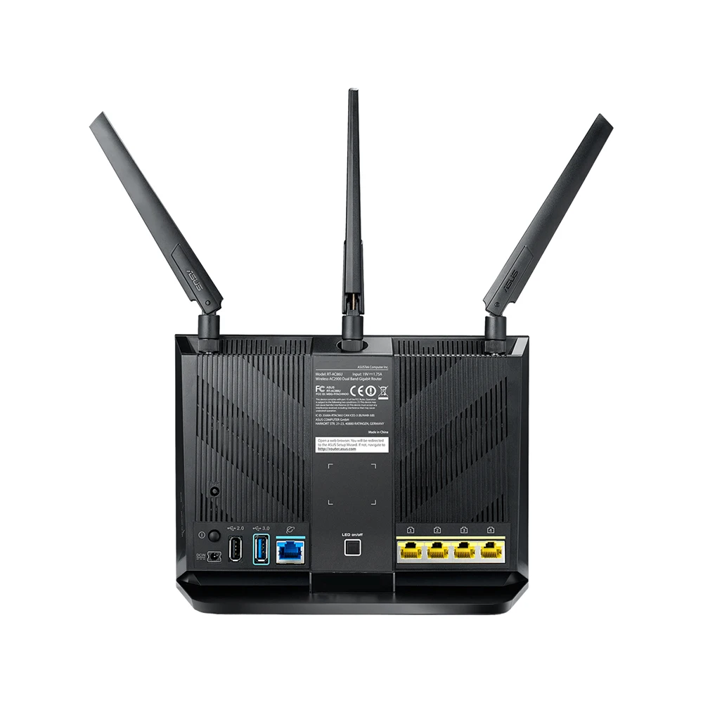 Wi-Fi Router 2.4GHz/5GHz 1600Mbps 4port Gigabit For Asus AC2900 High Quality Works Perfectly Fast Ship RT-AC86U