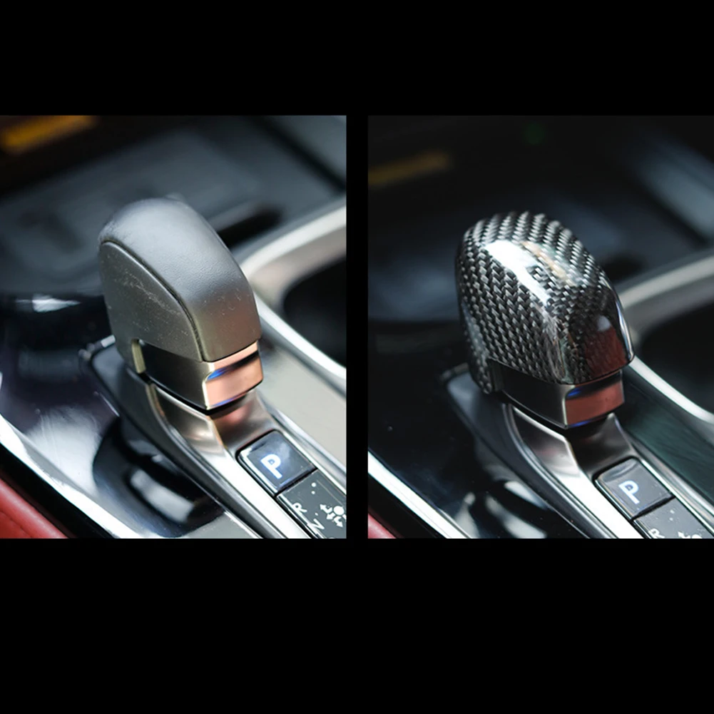 Car Interior Parts ABS Knob Trim Pattern Remove Brand New Carbon Fiber Convenient Gear Shift Parts Accessories