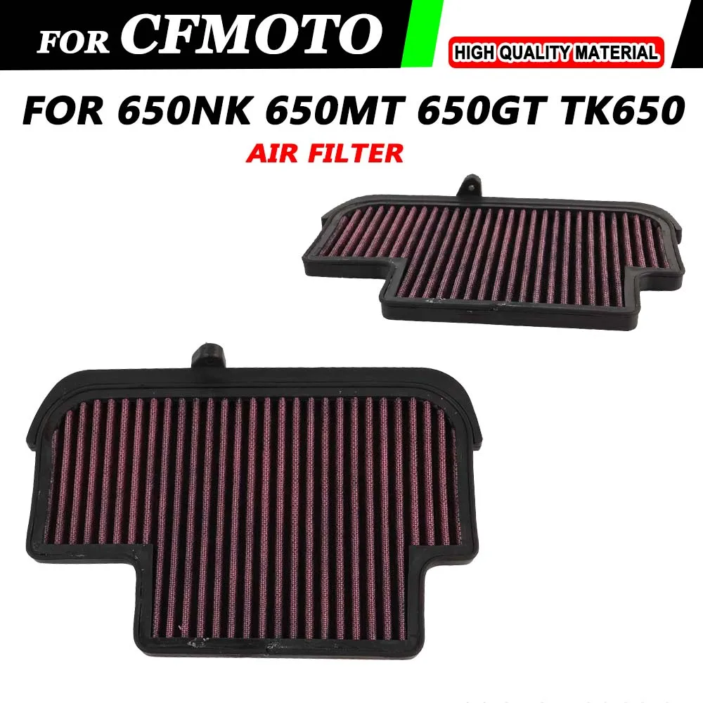 Motorcycle Air Filter Intake Cleaner For CF MOTO CF400 GT CF650 TR CF 650 MT CF 400 NK CF400NK CF400GT CF650NK CF650TR CF650MT