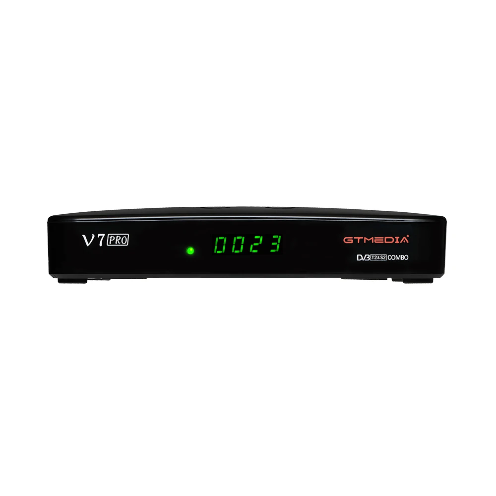 GTMedia V7 Pro Satellite Receiver DVB-S/S2/S2X+T/T2 Decoder 1080P Full HD USB WIFI Powervu Biss Key Receptor Support CA card