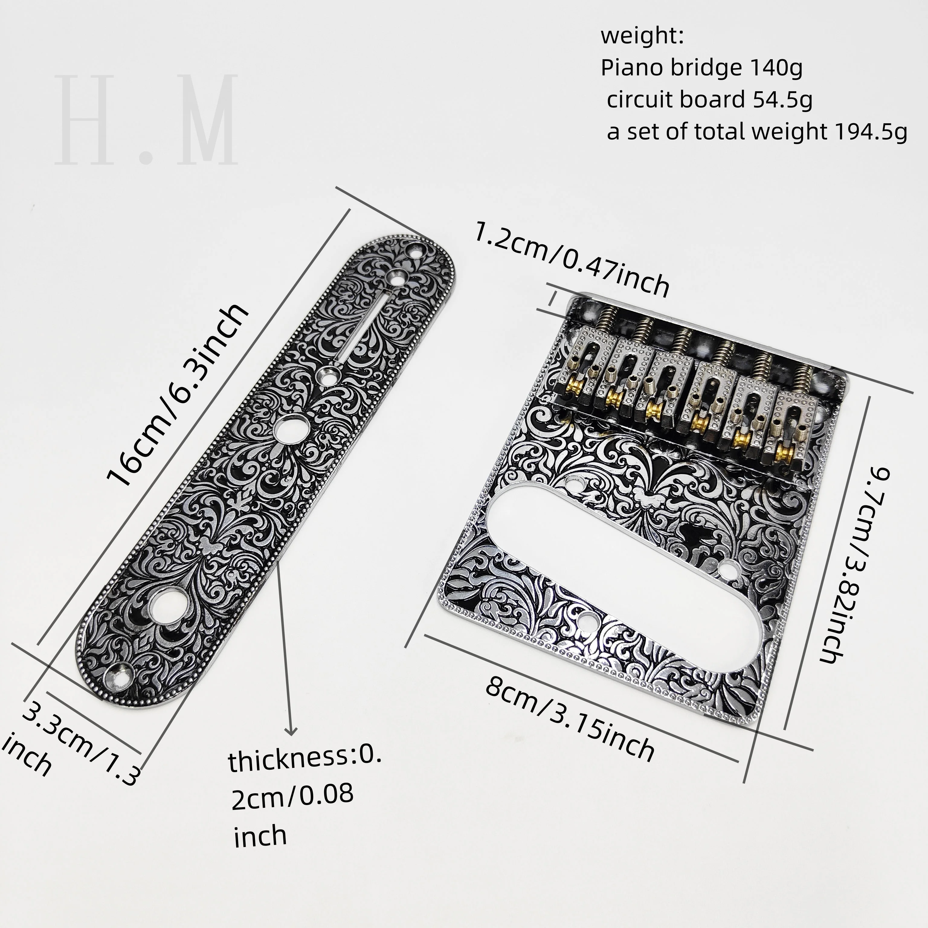 TL carved ball bridge straight shaped TELE electric guitar control circuit board TL potentiometer Guitar accessories view 5
